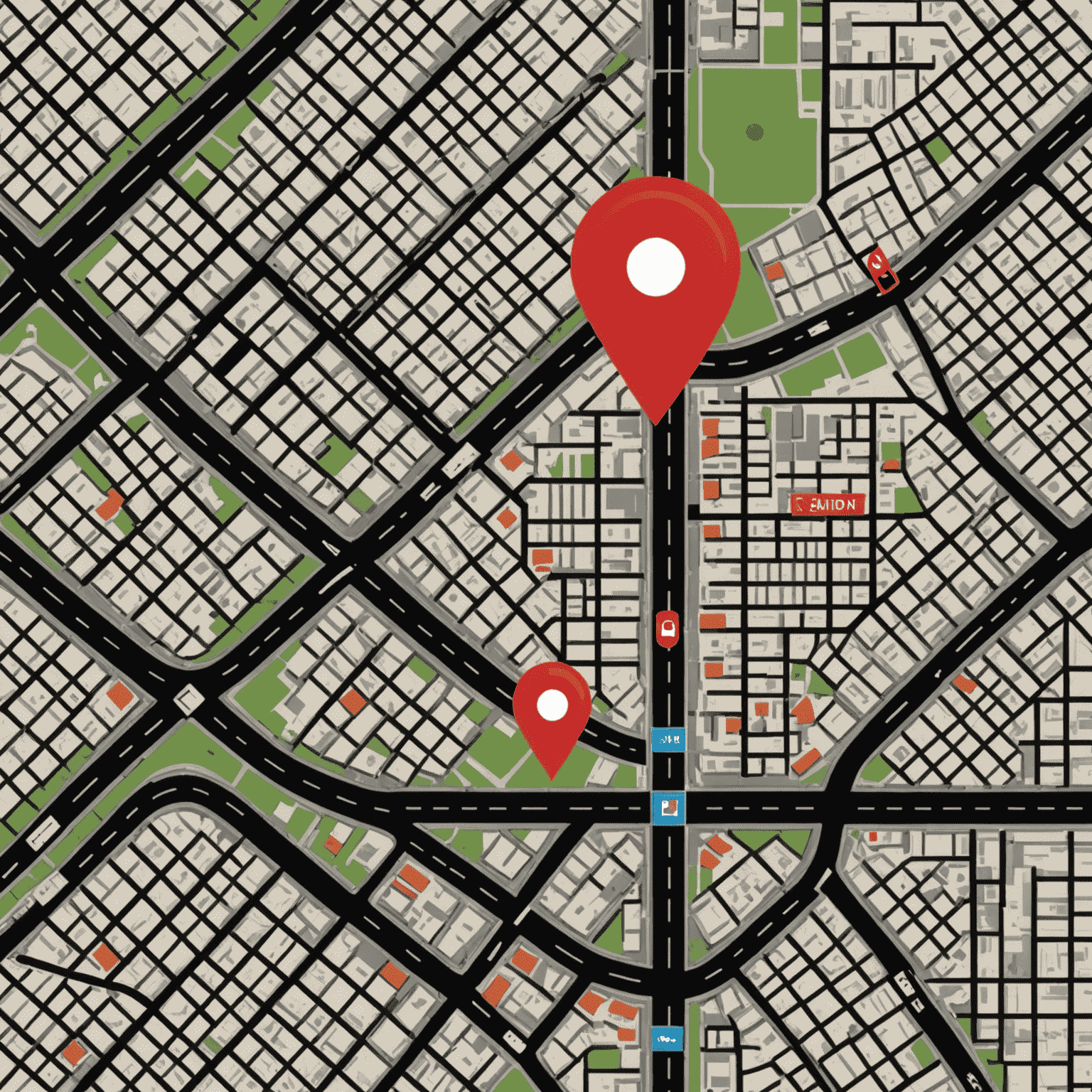 Mapa pixelado mostrando la ubicación de la oficina de Bouncify en Madrid, con un marcador rojo indicando la dirección exacta. El mapa muestra las calles principales y puntos de referencia cercanos en un estilo de 8 bits.